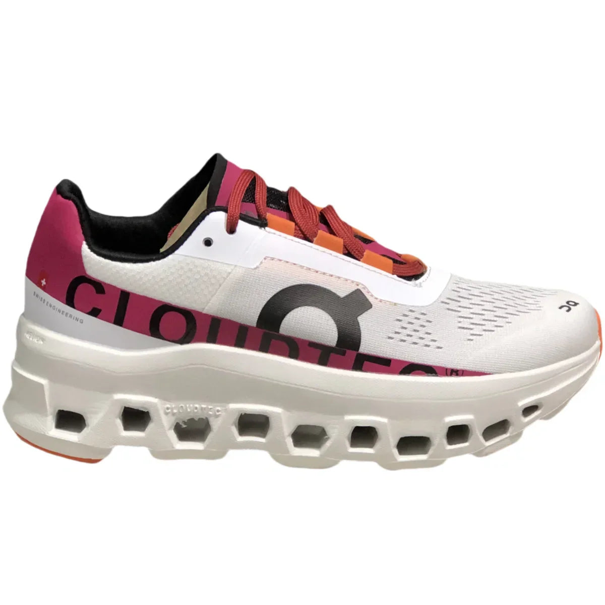 On Cloudmonster Women's White/Pink