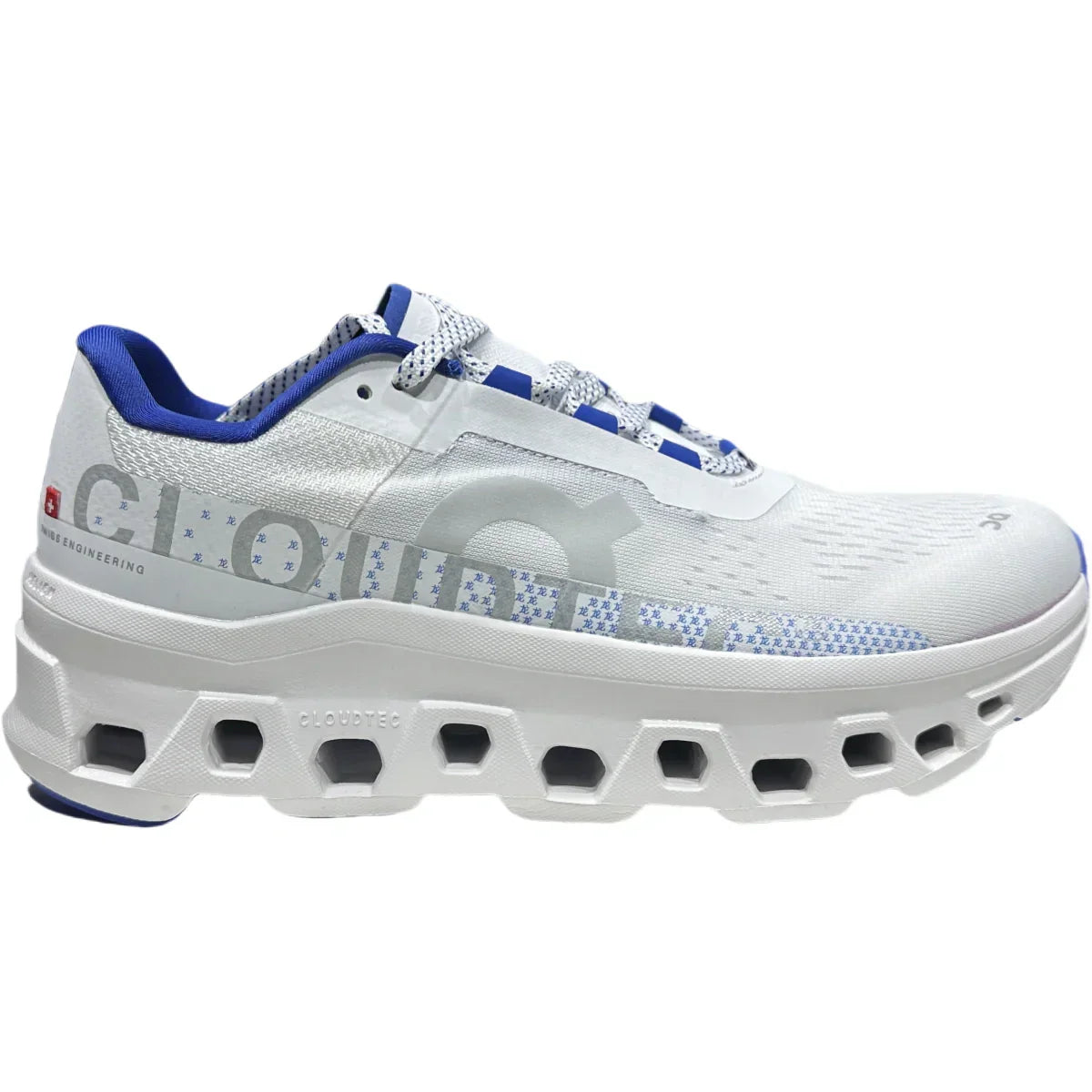 On Cloudmonster Women's White/Blue